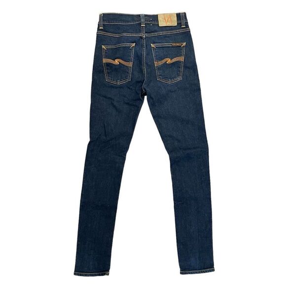 Nudie Jeans Co. Men's Lean Dean Dry 16 Dips Denim Jeans Skinny Blue Wash Size 28 - Picture 3 of 11